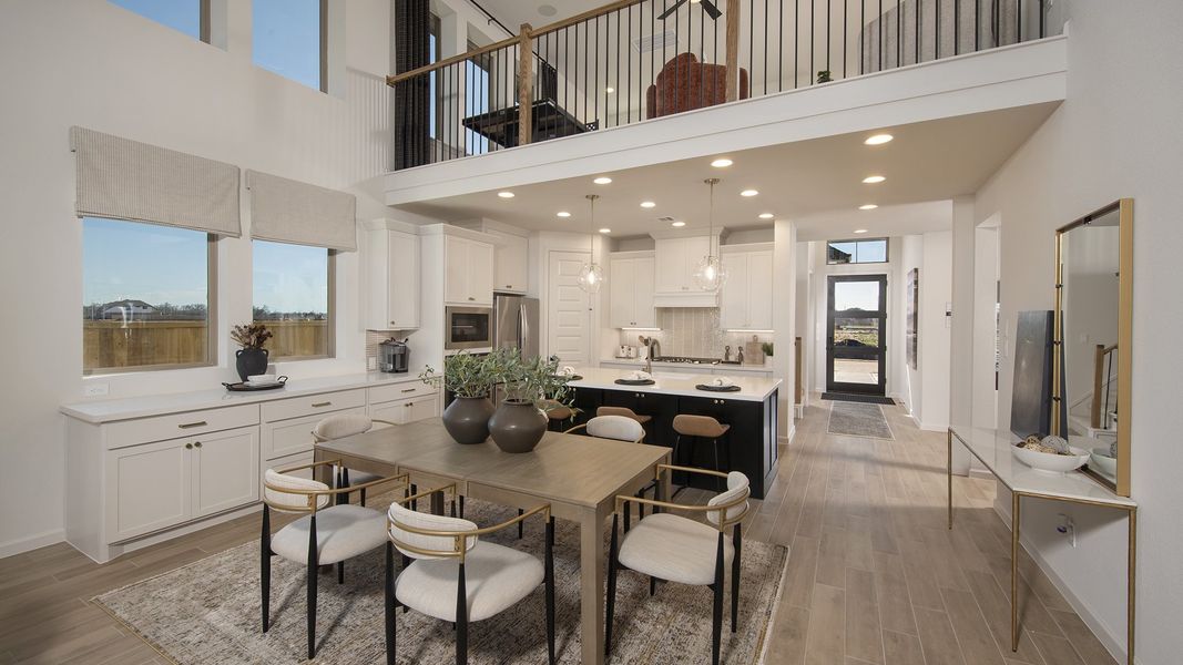 Furnished interior view inside a new home in Candela South 50', Richmond (Image 4).