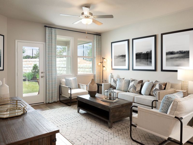 Furnished interior view inside a new home in Montgomery Oaks - Premier, Conroe (Image 6).