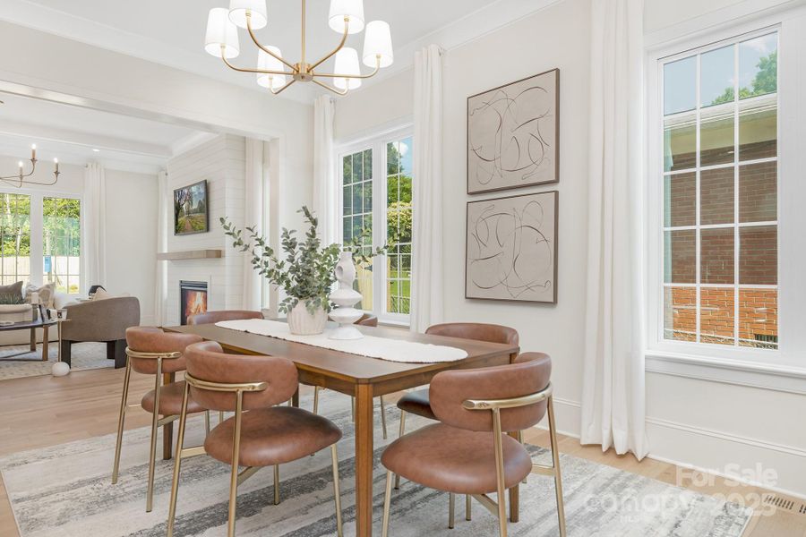 Furnished interior view inside a new home in , Charlotte (Image 16).