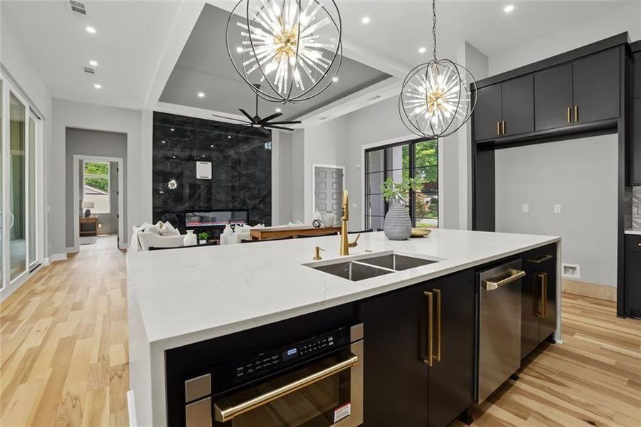 Furnished interior view inside a new home in , Marietta (Image 6).