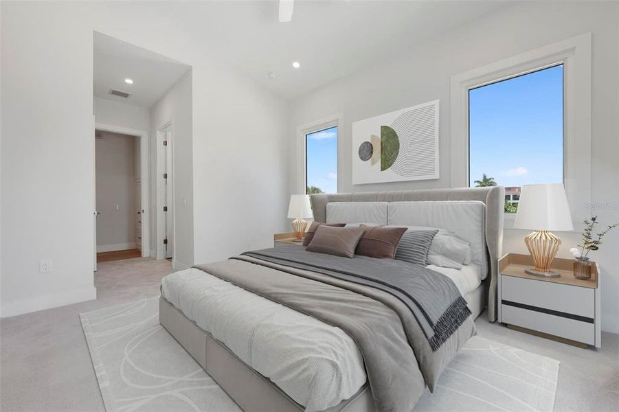 Furnished interior view inside a new home in , Sarasota (Image 49).