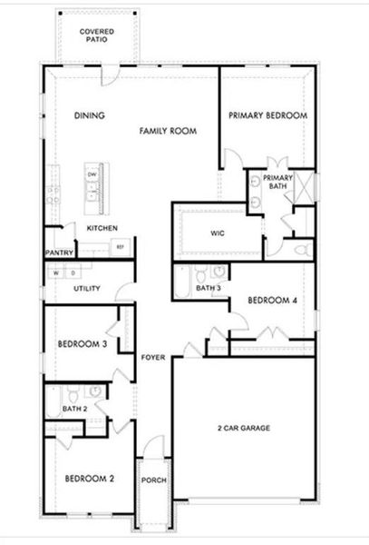 2D floor plan layout of this home in Stratton Place, Greenville, TX (Image 2). 2D floor plan layout of this home in Stratton Place, Greenville, TX (Image 2).