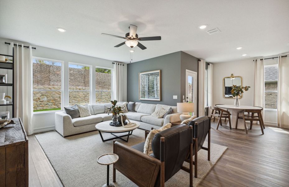 Furnished interior view inside a new home in Highland Lakes, McKinney (Image 3). Furnished interior view inside a new home in Highland Lakes, McKinney (Image 3).