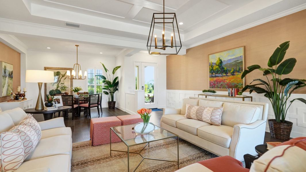 Representative furnished interior of a home built from the Sanibel 2 by Neal Communities in Boca Royale Golf & Country Club at Wellen Park, Englewood (Image 10).