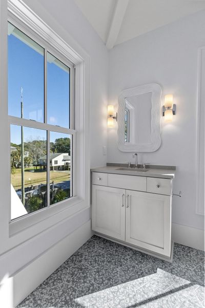 Furnished interior view inside a new home in , Sullivan's Island (Image 8).