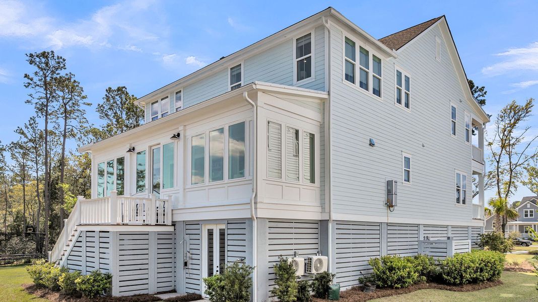 Exterior details and patio area of a home in Carolina Park: Riverside, Mount Pleasant (Image 39).