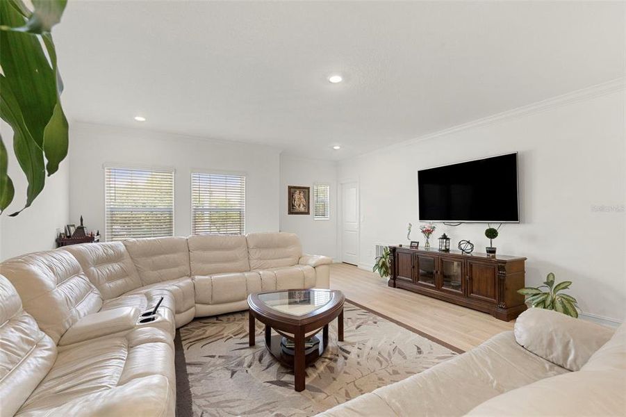 Furnished interior view inside a new home in Townes at Manhattan Crossing, Tampa (Image 41).