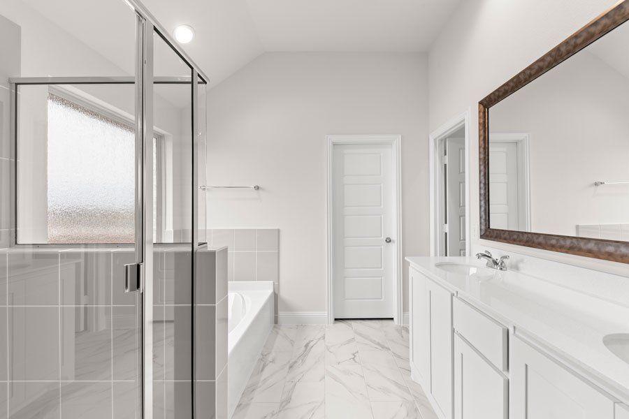 Representative exterior photo of a completed home built from the Kingston by Impression Homes in Timberbrook, Justin, TX (Image 20).