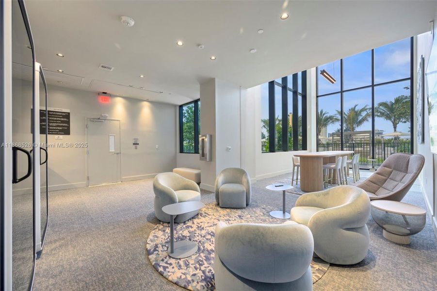 Furnished interior view inside a new home in , Miami Beach (Image 12).