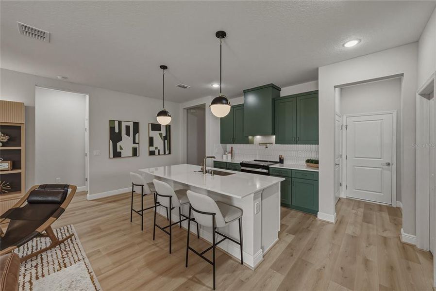 Furnished interior view inside a new home in , San Antonio (Image 40).