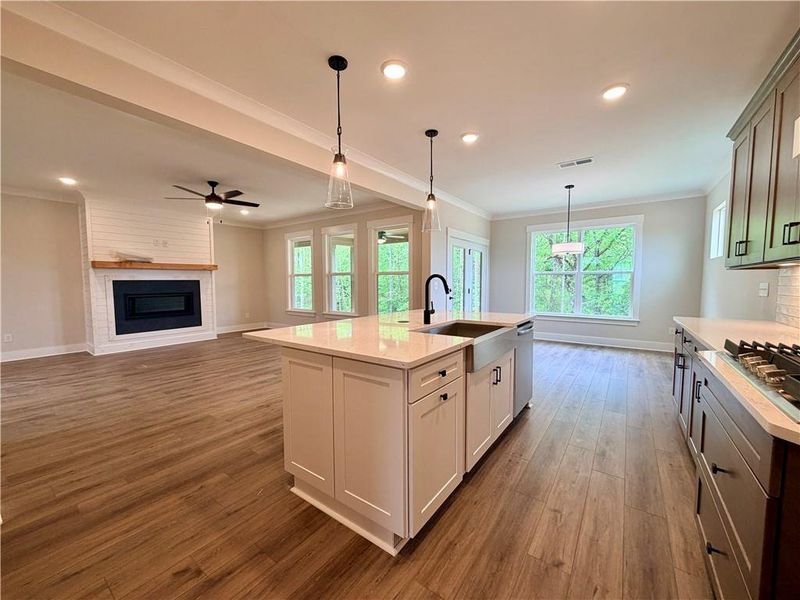 Furnished interior view inside a new home in Arbor West, Dawsonville (Image 10).