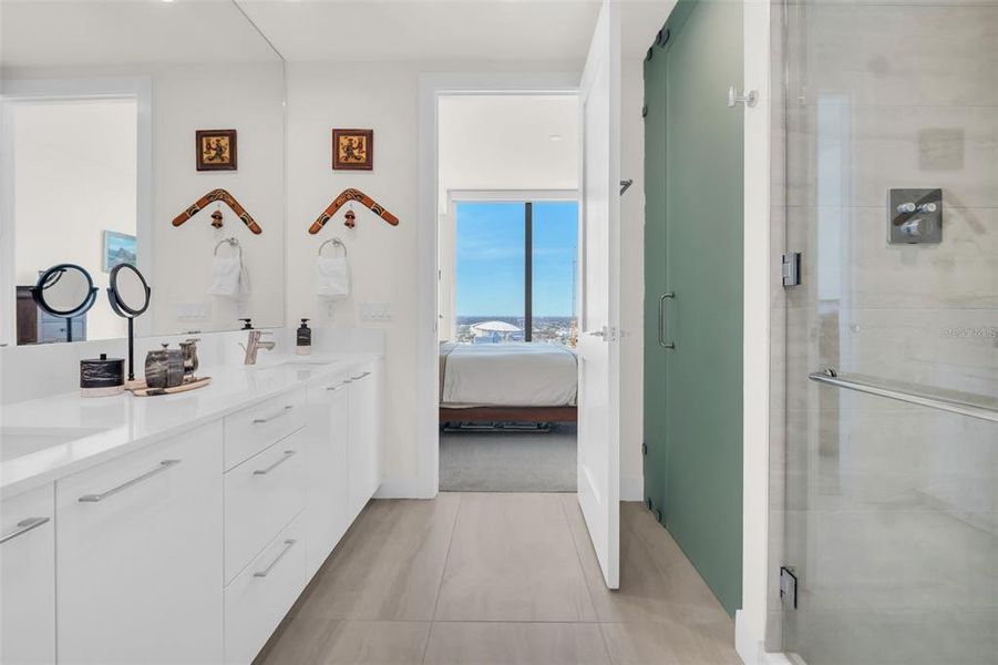 Furnished interior view inside a new home in , St. Petersburg (Image 47).