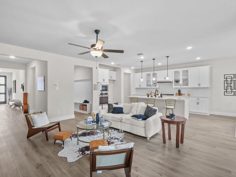 Representative furnished interior of a home built from the The Belmont G by Davidson Homes LLC in The Reserve at Potranco Oaks, Castroville (Image 11).