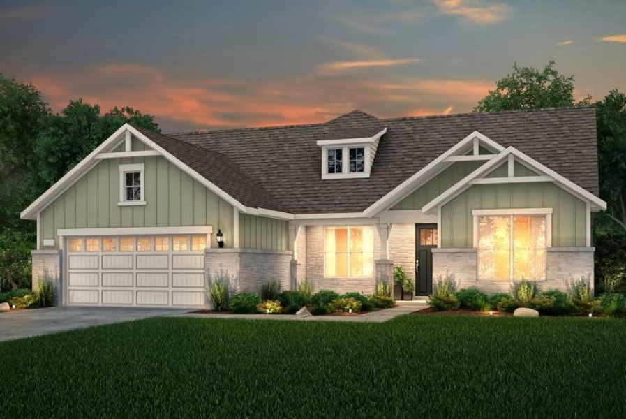 Pulte Homes, Stellar elevation HC202, rendering