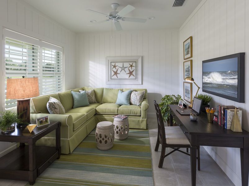 Representative furnished interior of a home built from the Fresh Spring by Neal Communities in Boca Royale Golf & Country Club at Wellen Park, Englewood (Image 15).
