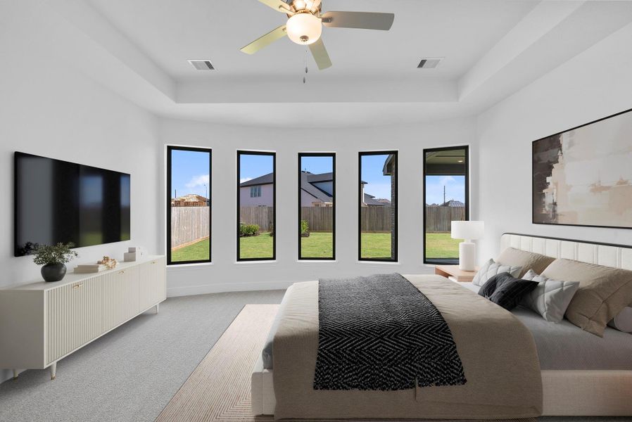 Furnished interior view inside a new home in Harvest Green, Richmond (Image 10).