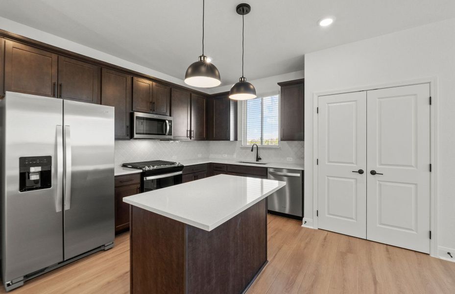 Furnished interior view inside a new home in Patterson Ranch, Georgetown (Image 5).