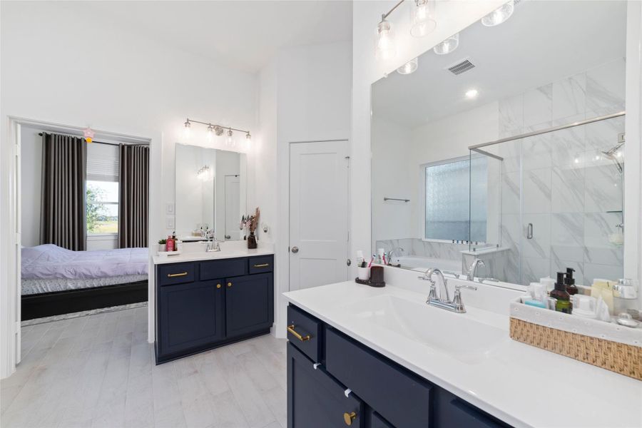Furnished interior view inside a new home in Bridgeland 45's, Cypress (Image 15).