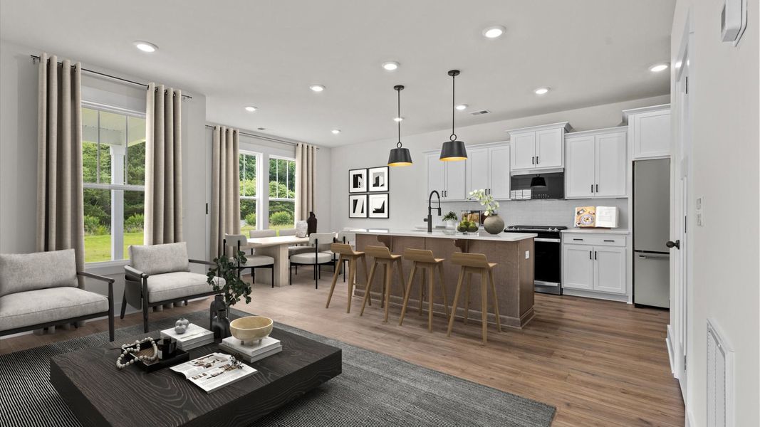 Representative furnished interior of a home built from the Beramont by DRB Homes in Pleasant Falls, Moore (Image 17).