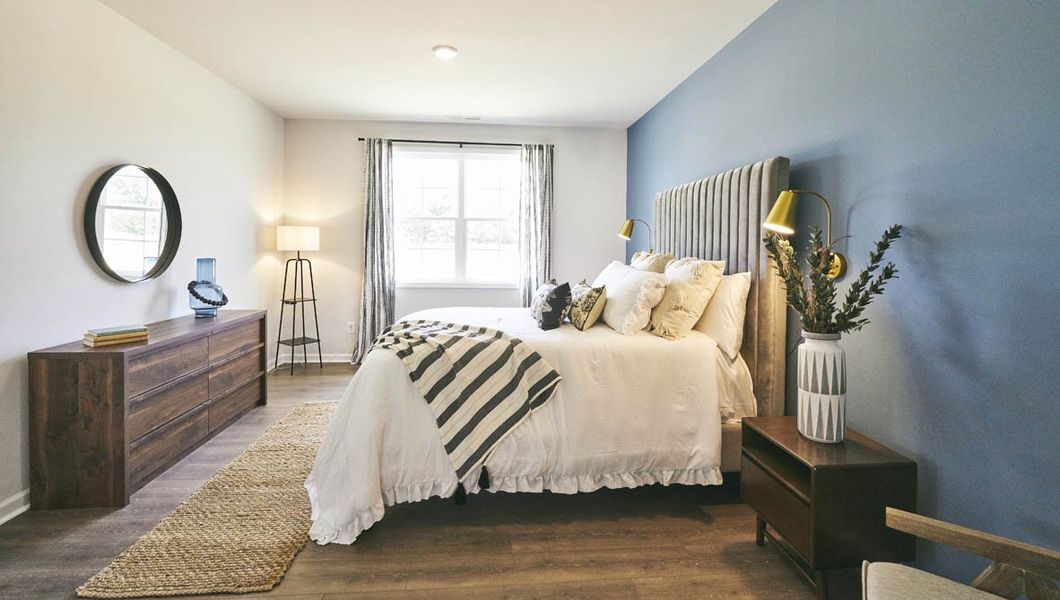 Representative furnished interior of a home built from the Dover by D.R. Horton in Quarry Hills - Freedom, Swepsonville (Image 13).