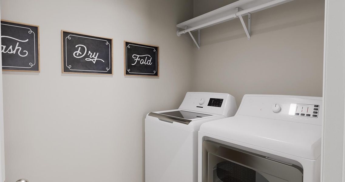 Laundry Room - Lory - Inspired at Prairie Village in Brighton, Colorado by Landsea Homes