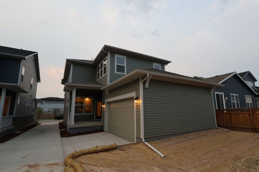 In-progress construction of a new home in Painted Prairie Cottage Collection, Aurora, CO (Image 36).