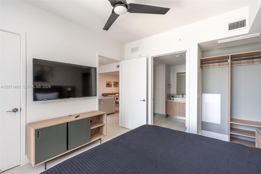 Furnished interior view inside a new home in , Miami (Image 18).