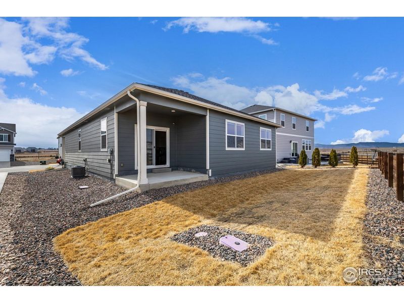 Exterior details and patio area of a home in Fossil Creek Ranch, Windsor (Image 3). Exterior details and patio area of a home in Fossil Creek Ranch, Windsor (Image 3).