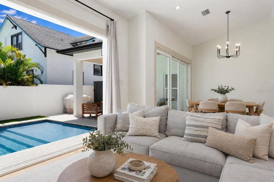 Furnished interior view inside a new home in , St. Petersburg (Image 8).
