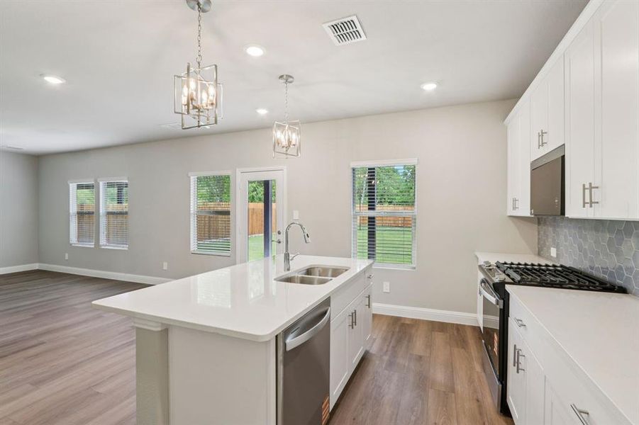 Furnished interior view inside a new home in Westmoor, Sherman (Image 8).