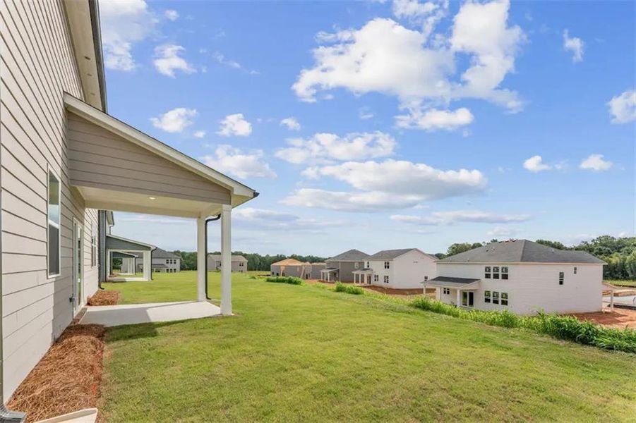 Exterior details and patio area of a home in Reserve at Gum Springs, Jefferson (Image 4). Exterior details and patio area of a home in Reserve at Gum Springs, Jefferson (Image 4).