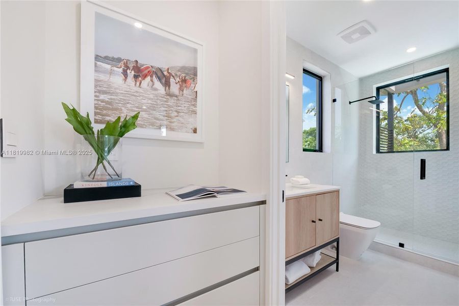 Furnished interior view inside a new home in , Miami (Image 8). Furnished interior view inside a new home in , Miami (Image 8).