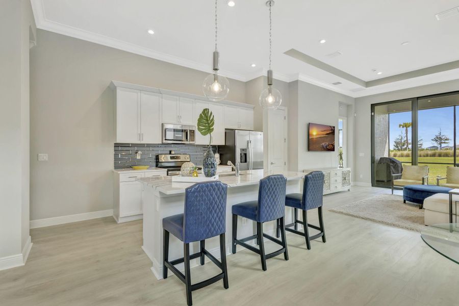 Furnished interior view inside a new home in , Port St. Lucie (Image 31).