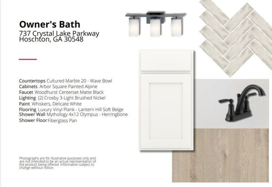 Sample of building materials used in homes in Twin Lakes, Hoschton (Image 3).