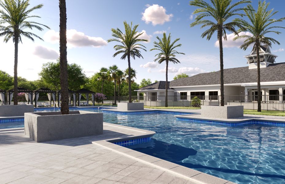 Resort-Style Pool Rendering