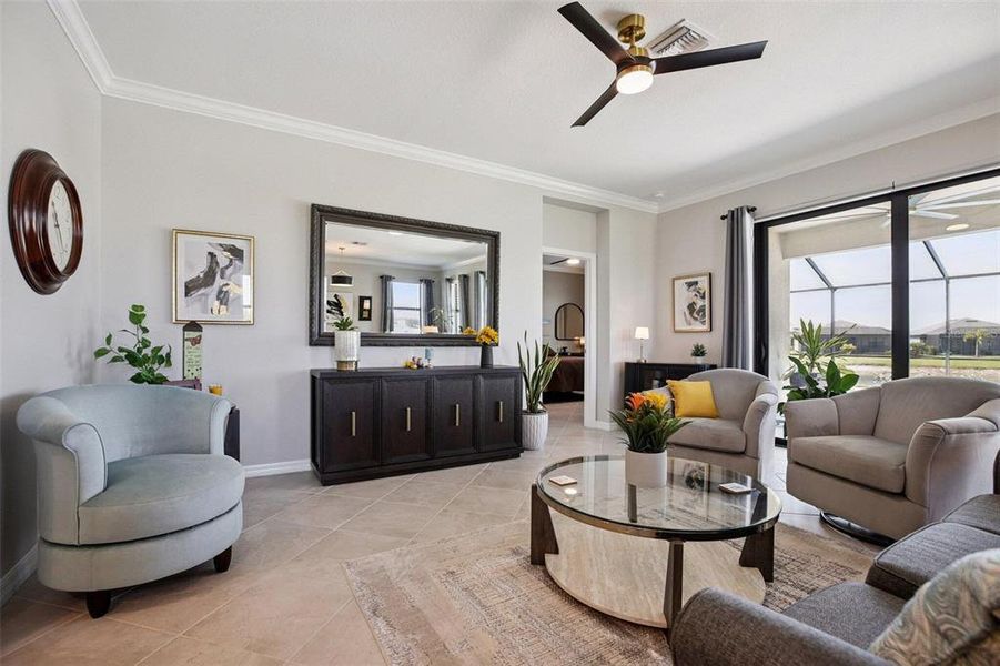 Furnished interior view inside a new home in , Port Charlotte (Image 6). Furnished interior view inside a new home in , Port Charlotte (Image 6).