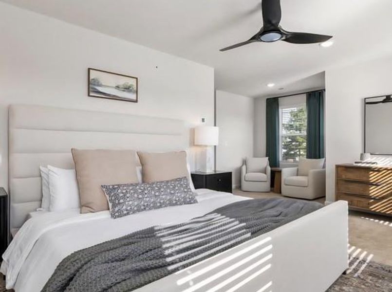 Furnished interior view inside a new home in The Enclave Townhomes, Hampton (Image 7).