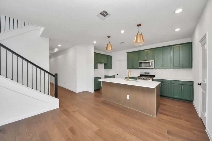 Furnished interior view inside a new home in 45' Traditional Homes at Elyson, Katy (Image 10).