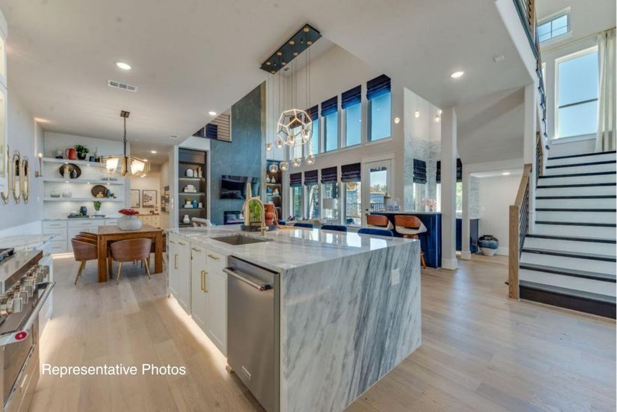 Furnished interior view inside a new home in Edgewater, Fate (Image 9). Furnished interior view inside a new home in Edgewater, Fate (Image 9).