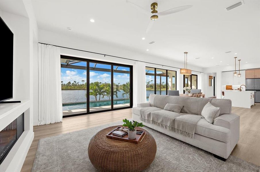 Furnished interior view inside a new home in , Placida (Image 18).