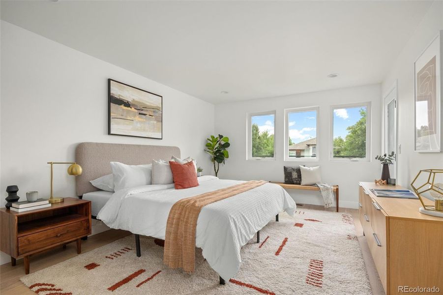 Furnished interior view inside a new home in , Denver (Image 12).