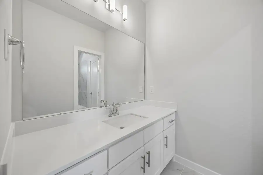 Bathroom in the Monet II home plan by Trophy Signature Homes – REPRESENTATIVE PHOTO Bathroom in the Monet II home plan by Trophy Signature Homes – REPRESENTATIVE PHOTO