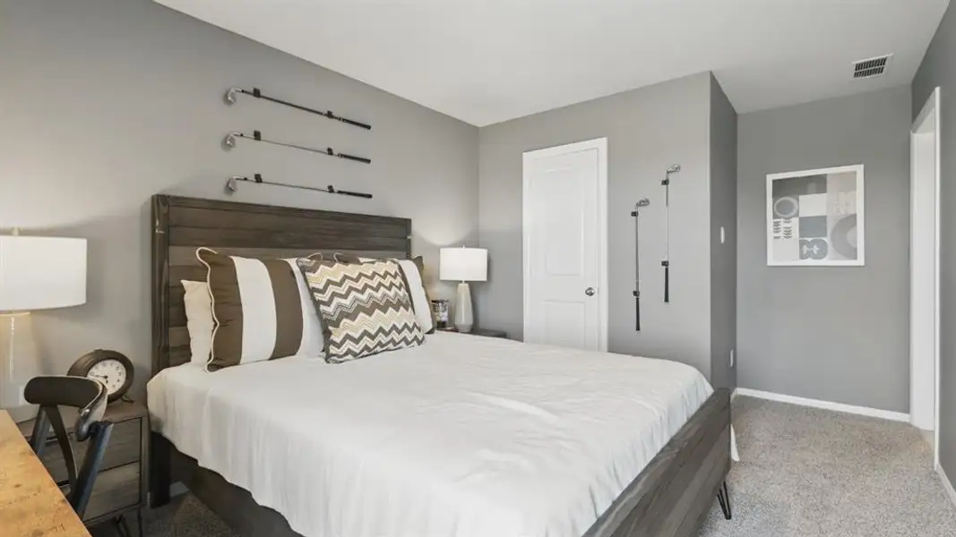 Furnished interior view inside a new home in Lonestar at Liberty Trails, Fort Worth (Image 27).