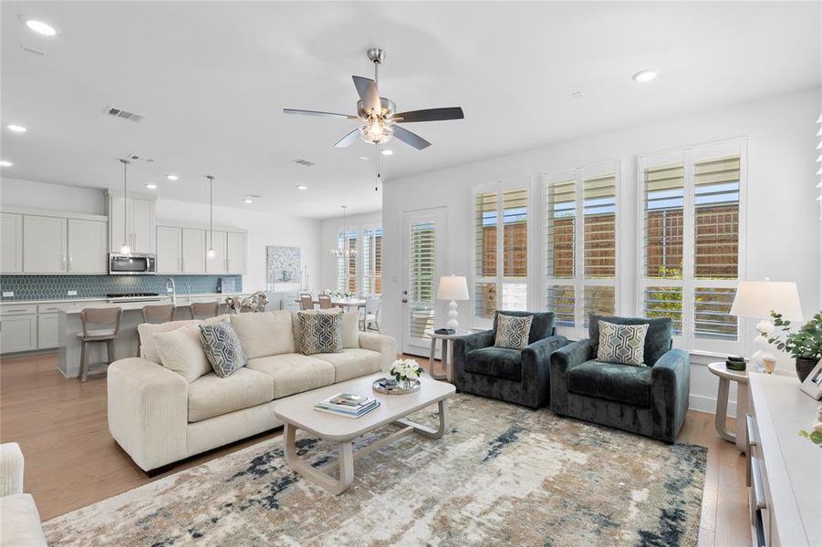 Furnished interior view inside a new home in North Square at Uptown, Celina (Image 15).