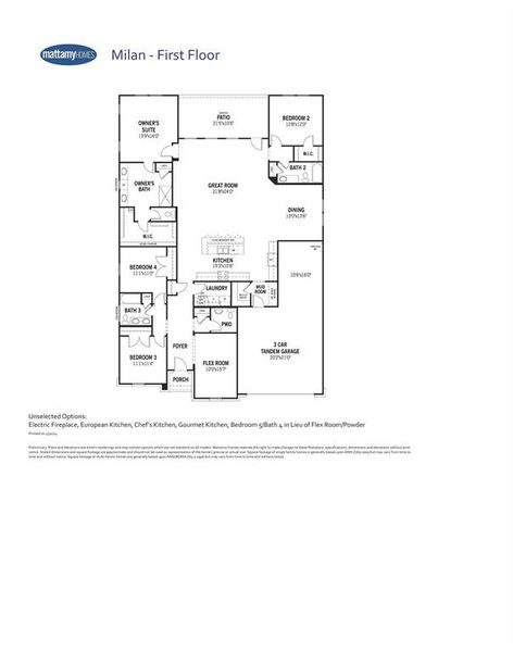 Milan - Floor Plan