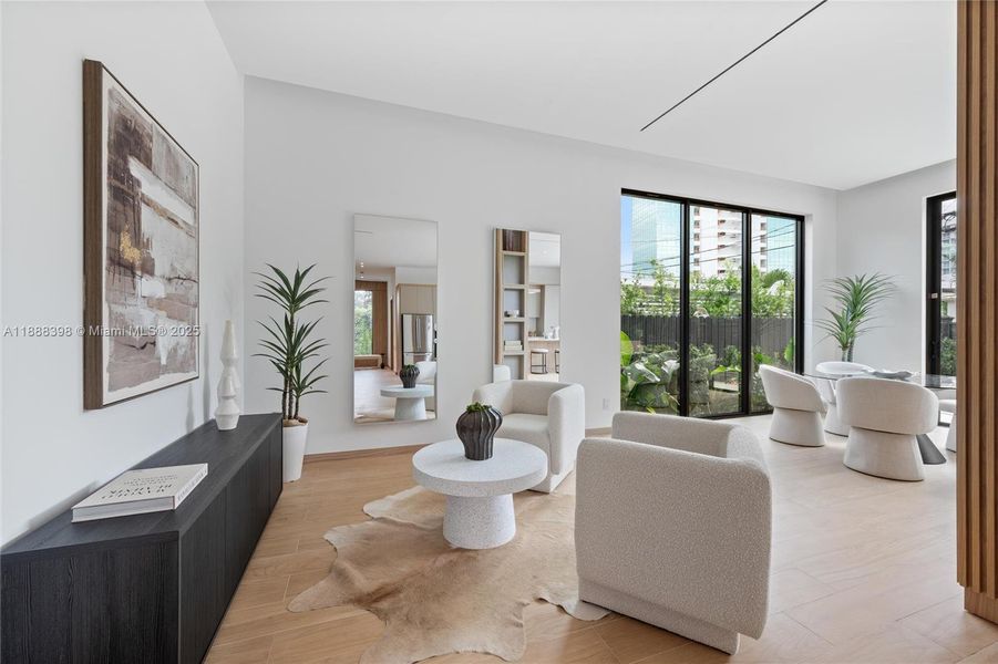 Furnished interior view inside a new home in , Miami (Image 17).