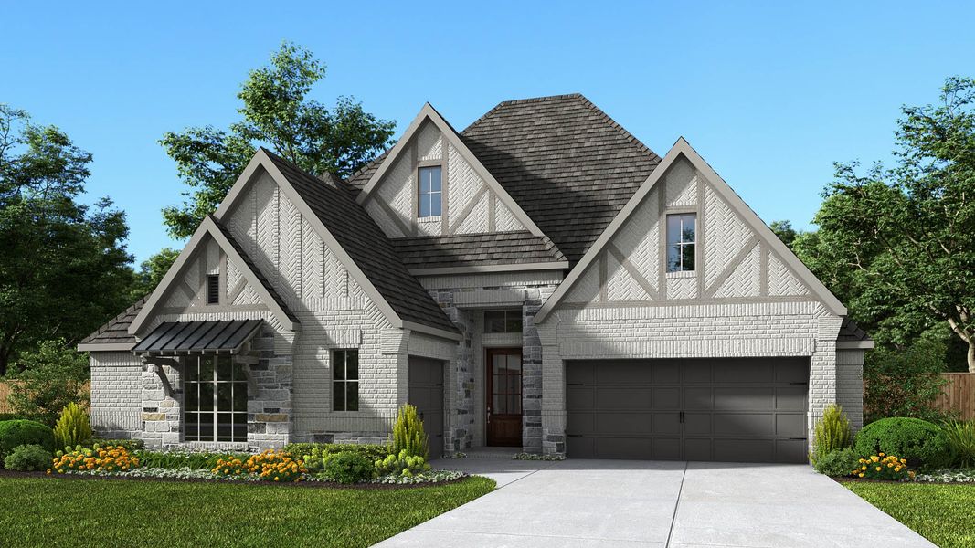 Representative exterior photo of a completed home built from the 2769W by Perry Homes in Myrtle Creek, Waxahachie, TX (Image 3). Representative exterior photo of a completed home built from the 2769W by Perry Homes in Myrtle Creek, Waxahachie, TX (Image 3).