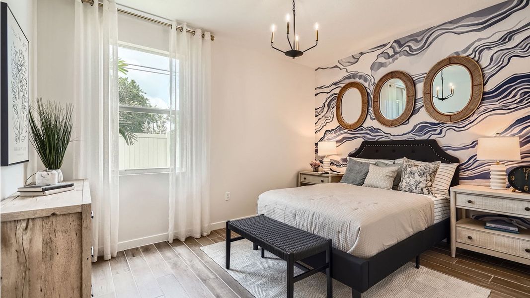 Representative furnished interior of a home built from the Grandcourt by D.R. Horton in Parker Pointe, Homestead (Image 12).