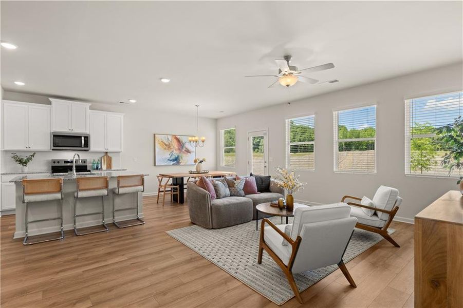 Furnished interior view inside a new home in Hillbrooke Preserve, Conyers (Image 23).