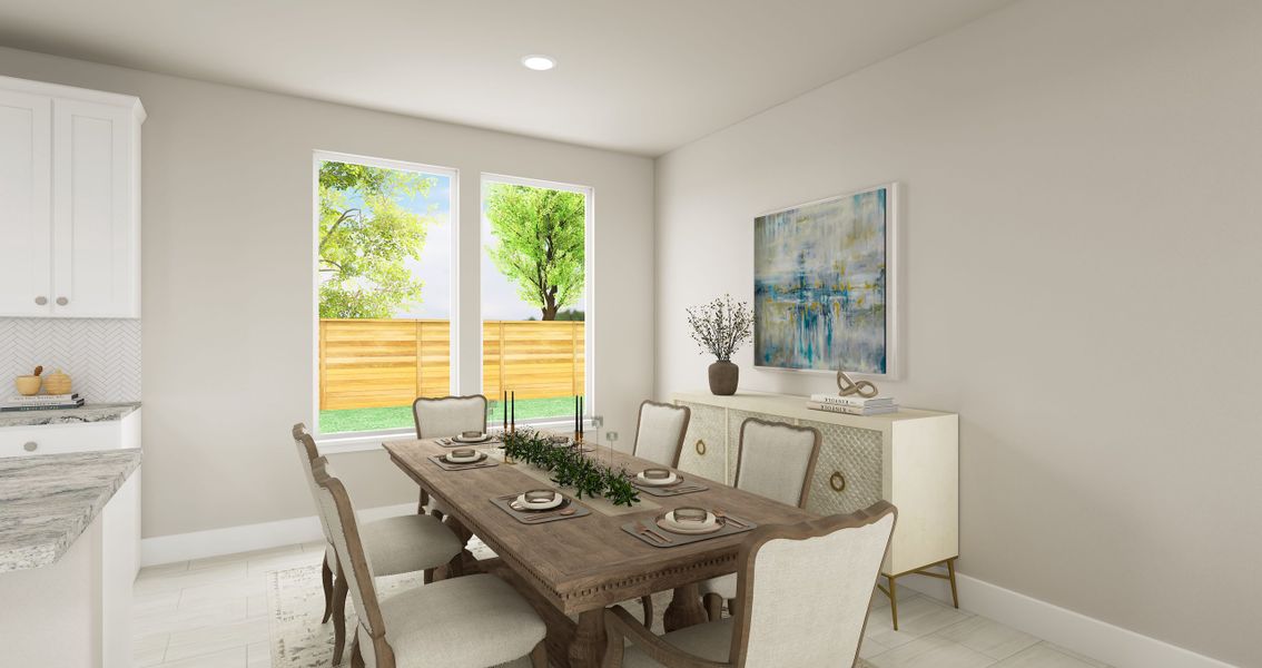 Furnished interior view inside a new home in Painted Tree, McKinney (Image 7).